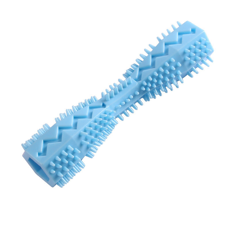 Dog Toothbrush Chew Toy - Dental Cleaning & Treat Dispensing Interactive Toy for Puppies